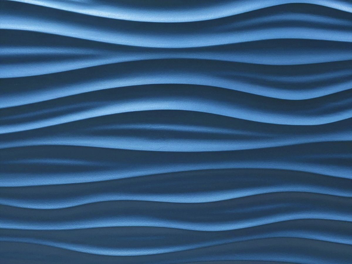 Abstract blue wave pattern evoking calm, flow, and clarity.